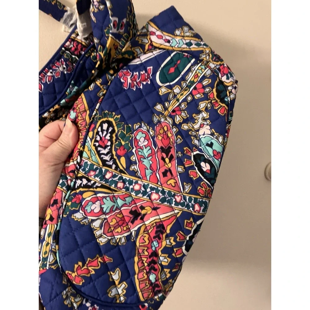 Vera Bradley Iconic Glenna Satchel Purse Romantic Paisley NWT $118